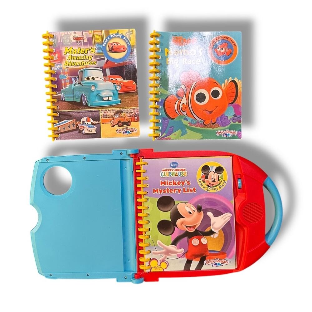 Vintage Story Reader with Disney Pixar Storybook Set